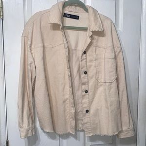 Zara Corduroy Crop Jacket